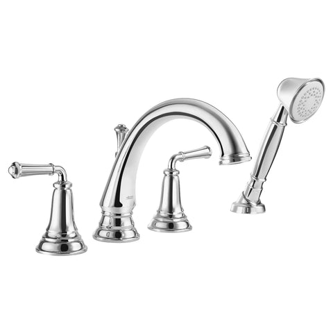 Delancey® Bathtub Faucet With  Lever Handles and Personal Shower for Flash® Rough-In Valve