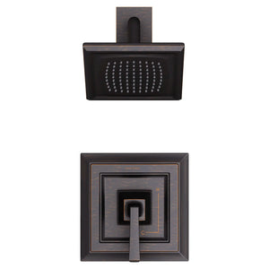 [TU455501.278] Town Square S 2.5 gpm/9.5 L/min Shower Trim Kit With Single Function Showerhead, Double Ceramic Pressure Balance Cartridge With Lever Handle - Polished Chrome