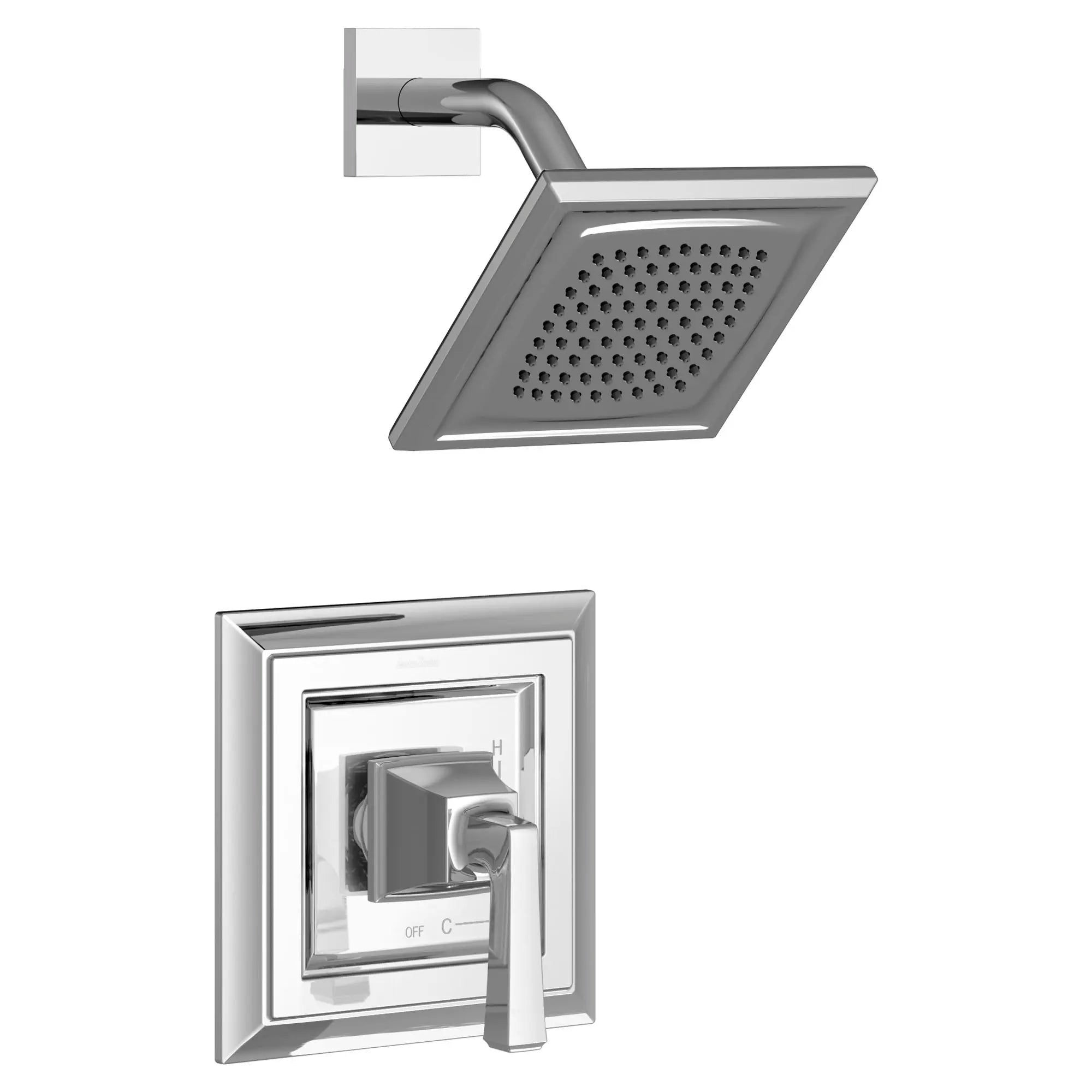 Town Square S 1.75 gpm/6.8 L/min Shower Trim Kit With Water-Saving Showerhead, Double Ceramic Pressure Balance Cartridge With Lever Handle // SHOWER / 1.75 GPM / POLISHED CHROME // 131216_T455507002_1_0_CDNwebp.webp