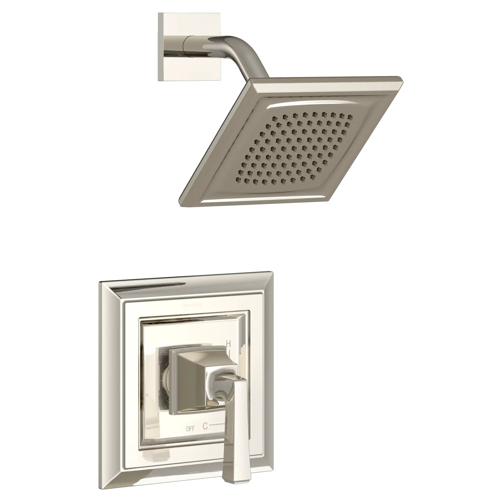 Town Square S 1.75 gpm/6.8 L/min Shower Trim Kit With Water-Saving Showerhead, Double Ceramic Pressure Balance Cartridge With Lever Handle // SHOWER / 1.75 GPM / POLISHED NICKEL // 131220_T455507013_0_CDNwebp.webp