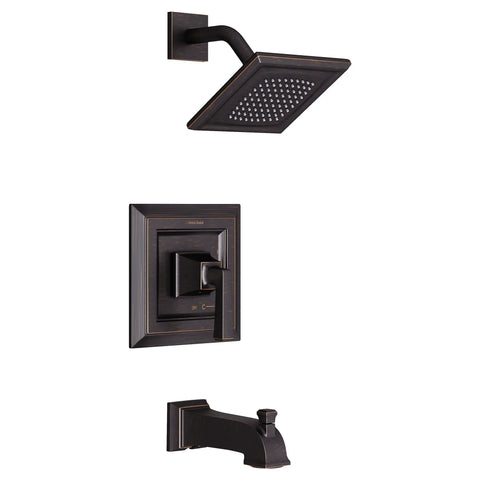 Town Square S 1.75 gpm/6.8 L/min Tub and Shower Trim Kit With Water-Saving Showerhead, Double Ceramic Pressure Balance Cartridge With Lever Handle