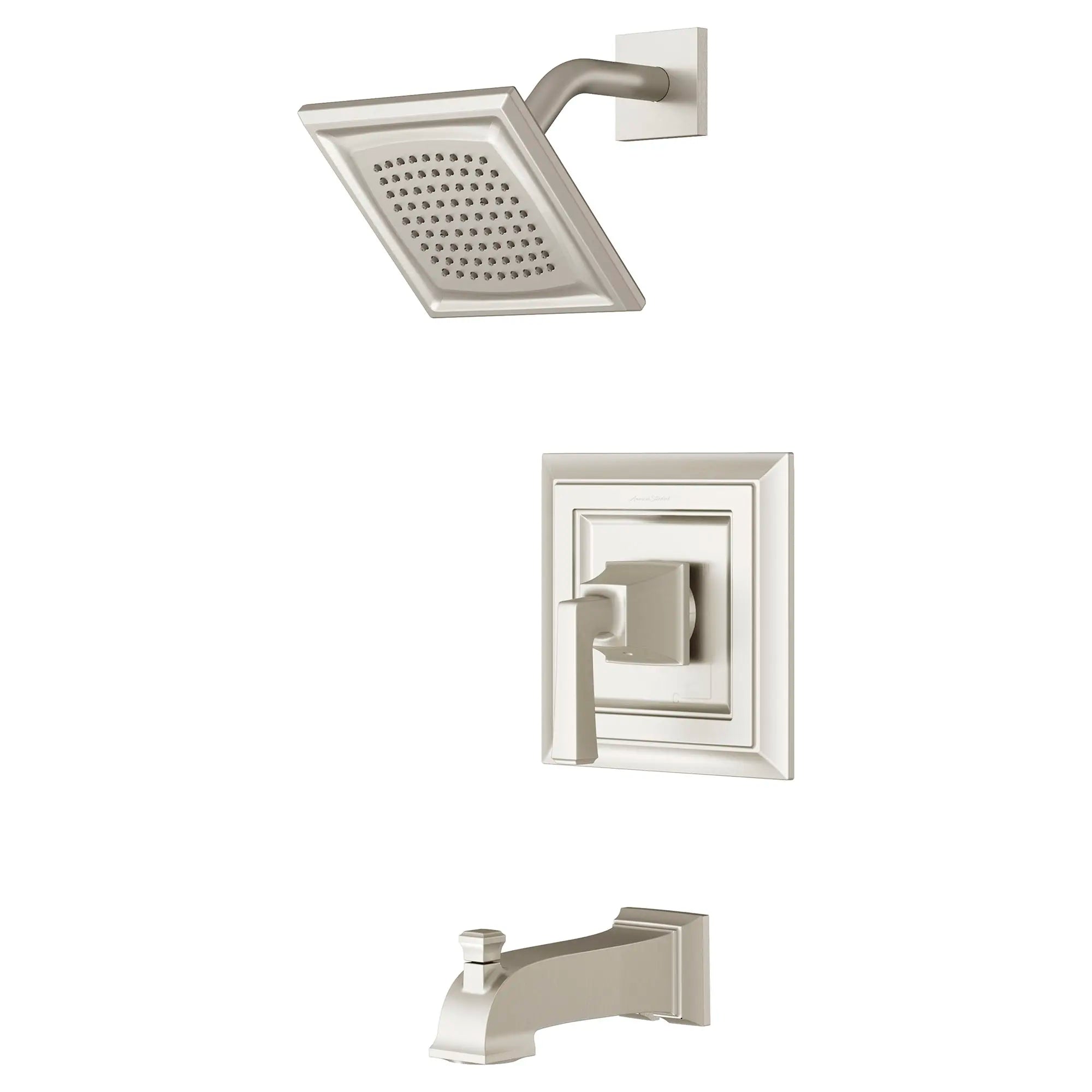 Town Square S 1.75 gpm/6.8 L/min Tub and Shower Trim Kit With Water-Saving Showerhead, Double Ceramic Pressure Balance Cartridge With Lever Handle // TUB & SHOWER / 1.75 GPM / BRUSHED NICKEL // 131263_T455508295_1_0_CDNwebp.webp