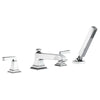 [T455901.002] Town Square® S Bathub Faucet With Lever Handles and Personal Shower for Flash® Rough-in Valve - Polished Chrome