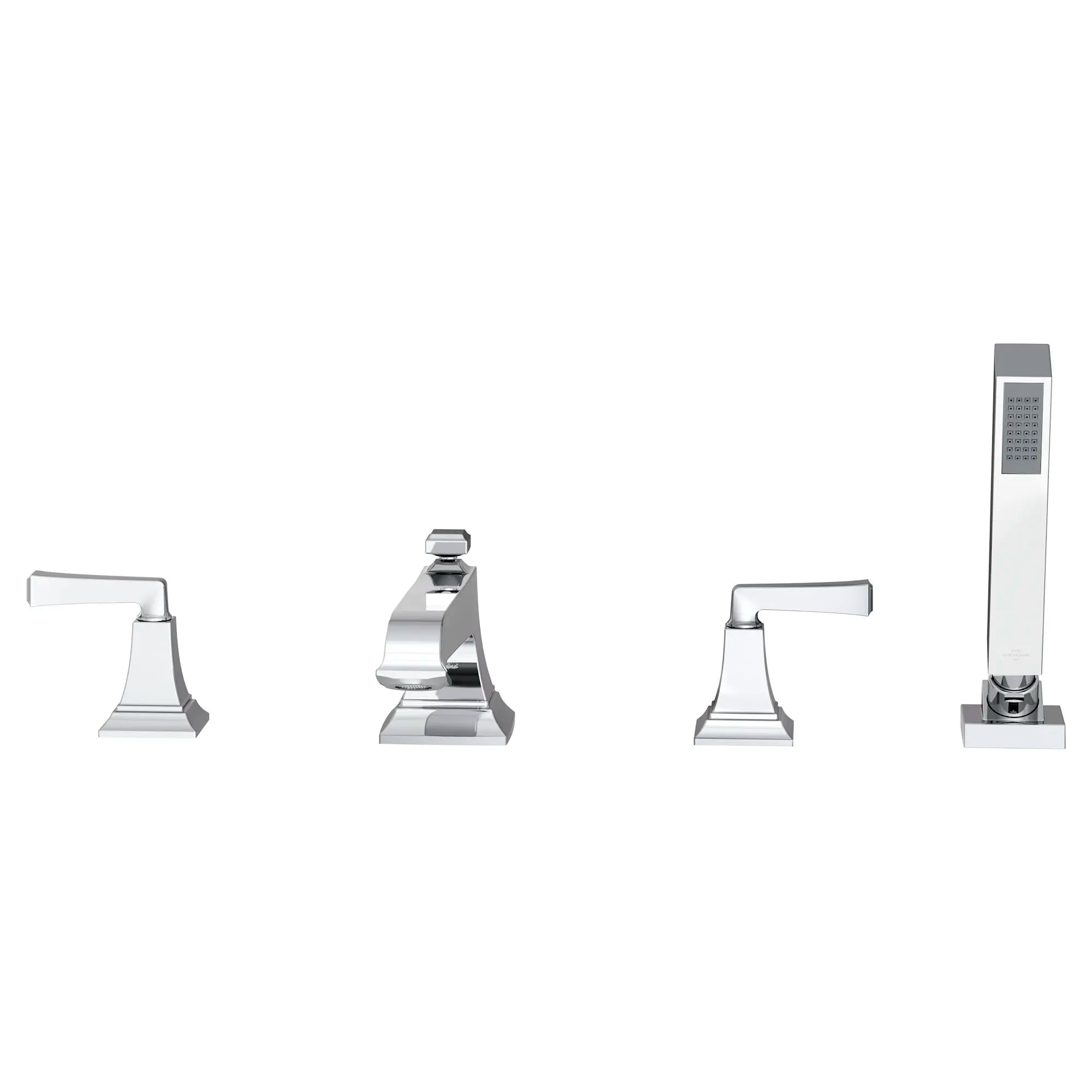 Town Square® S Bathub Faucet With Lever Handles and Personal Shower for Flash® Rough-in Valve // POLISHED CHROME // 131329_T455901002_1_0_CDNwebp.webp