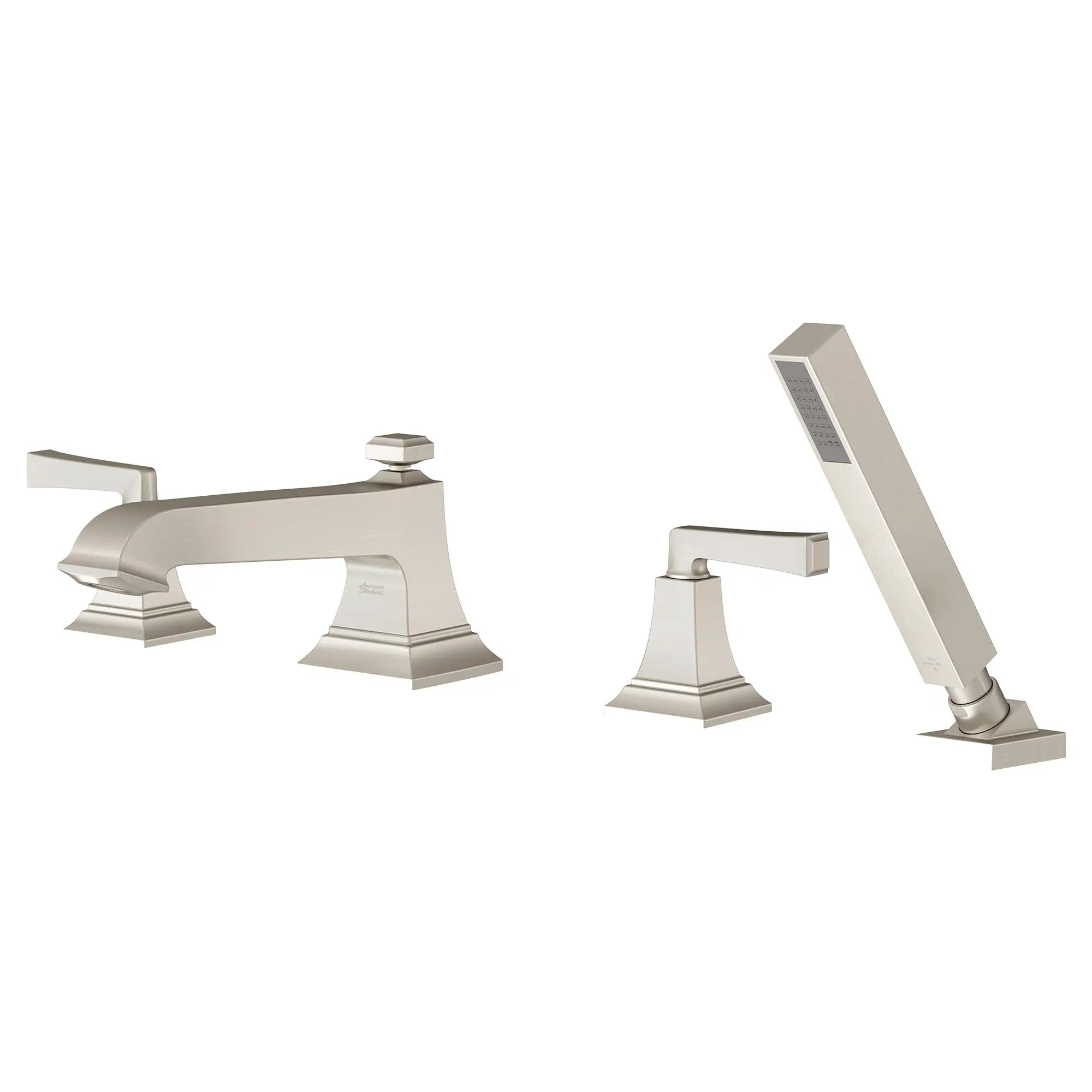 Town Square® S Bathub Faucet With Lever Handles and Personal Shower for Flash® Rough-in Valve // BRUSHED NICKEL // 131353_T455901295_1_0_CDNwebp.webp
