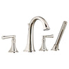 [T722901.013] Estate Bathtub Faucet With Personal Shower for Flash® Rough-In Valve With Lever Handles - Polished Chrome