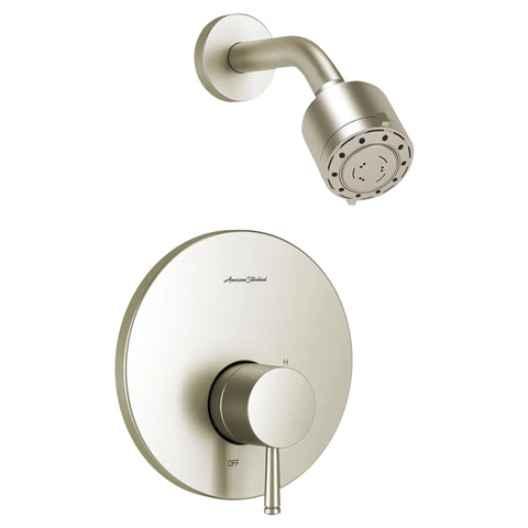 Serin® 2.5 gpm/9.5 L/min Shower Trim Kit With 3-Function Shower Head, Double Ceramic Pressure Balance Cartridge With Lever Handle