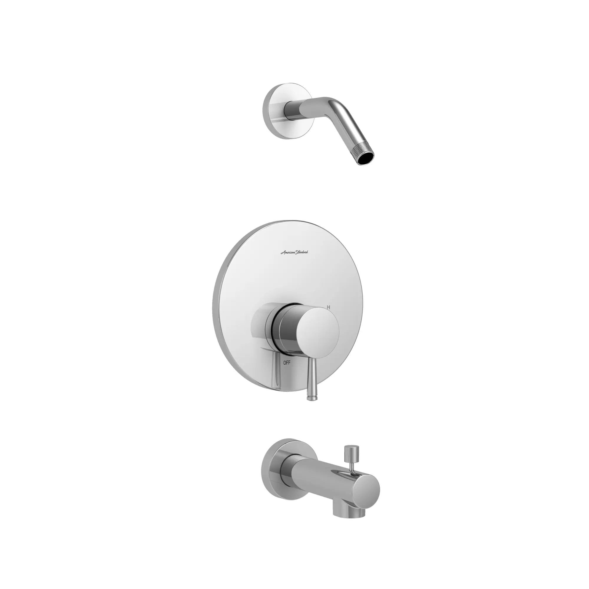 Serin® Tub and Shower Trim Kit, Double Ceramic Pressure Balance Cartridge With Lever Handle // POLISHED CHROME // 131744_TU064502WDXH002_1_0_CDNwebp.webp