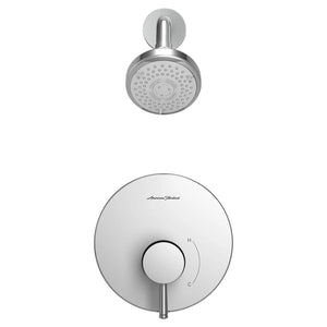 [TU064507.002] Serin® 1.75 gpm/6.6 L/min Tub and Shower Trim Kit With Water-Saving 3-Function Shower Head, Double Ceramic Pressure Balance Cartridge With Lever Handle - Polished Chrome