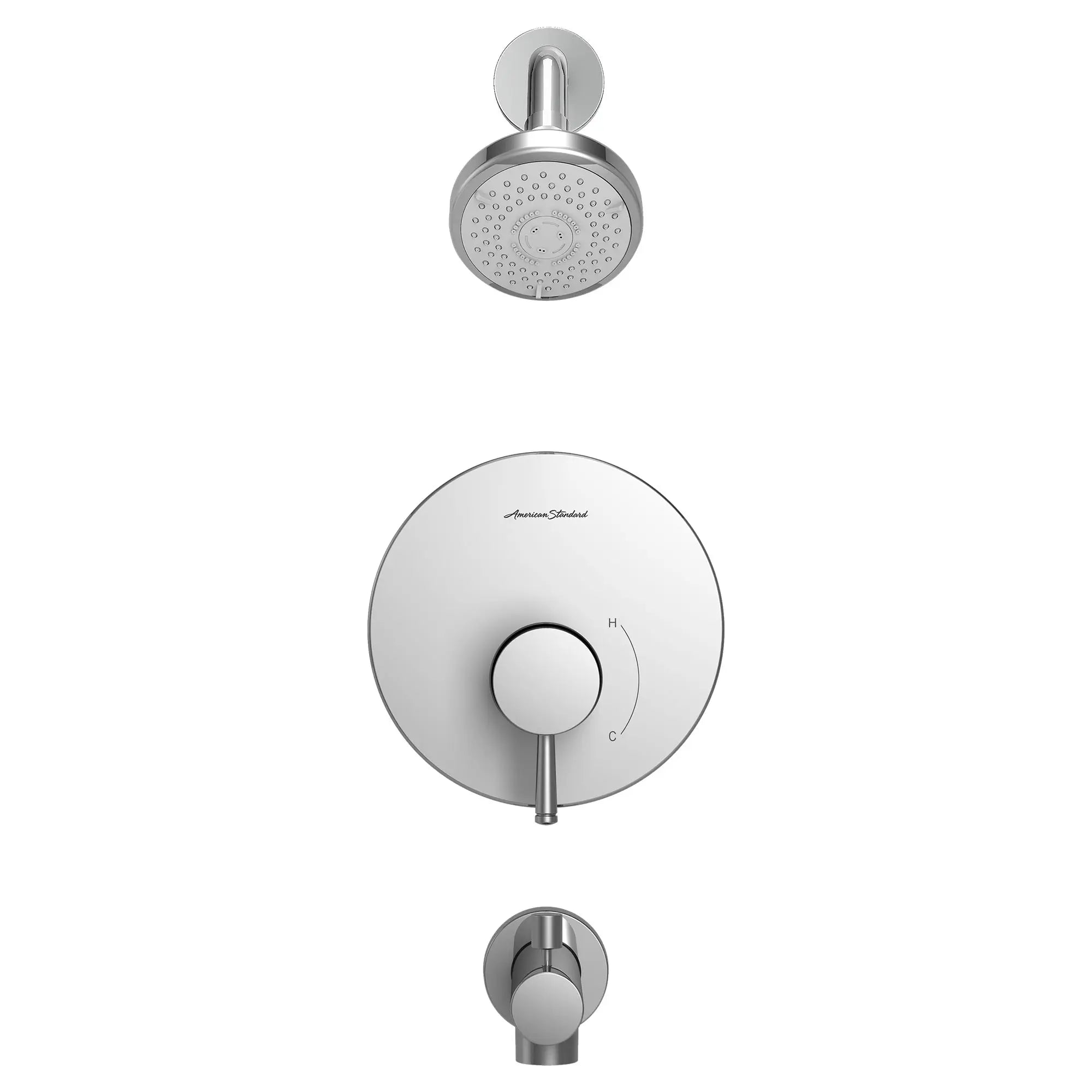 Serin® 1.75 gpm/6.6 L/min Tub and Shower Trim Kit With Water-Saving 3-Function Shower Head, Double Ceramic Pressure Balance Cartridge With Lever Handle // TUB & SHOWER / POLISHED CHROME // 131761_TU064508002_0_CDNwebp.webp