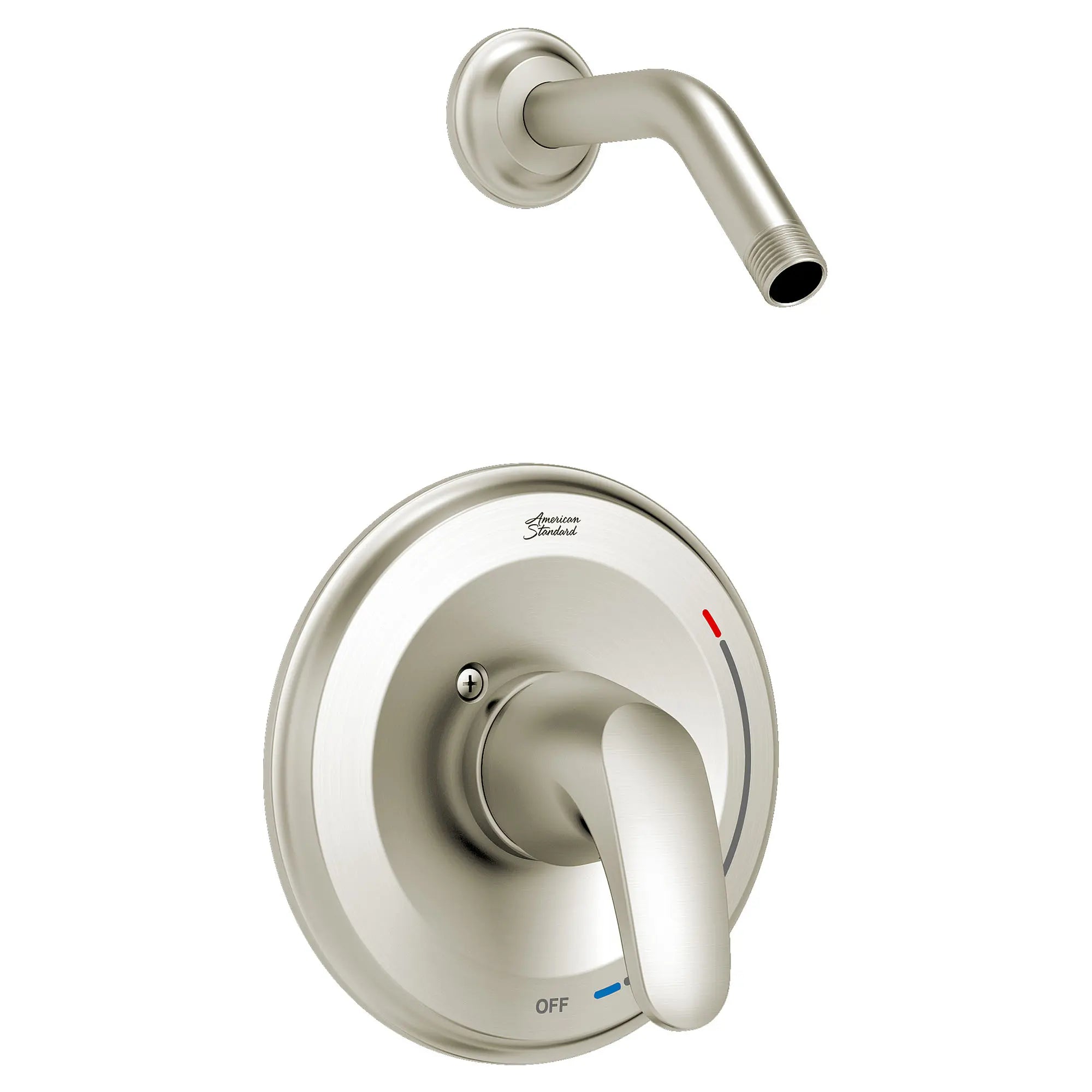 Colony® PRO Shower Trim Kit Less Showerhead, Double Ceramic Pressure Balance Cartridge With Lever Handle // BRUSHED NICKEL // 131802_TU075507XH295_1_0_CDNwebp.webp