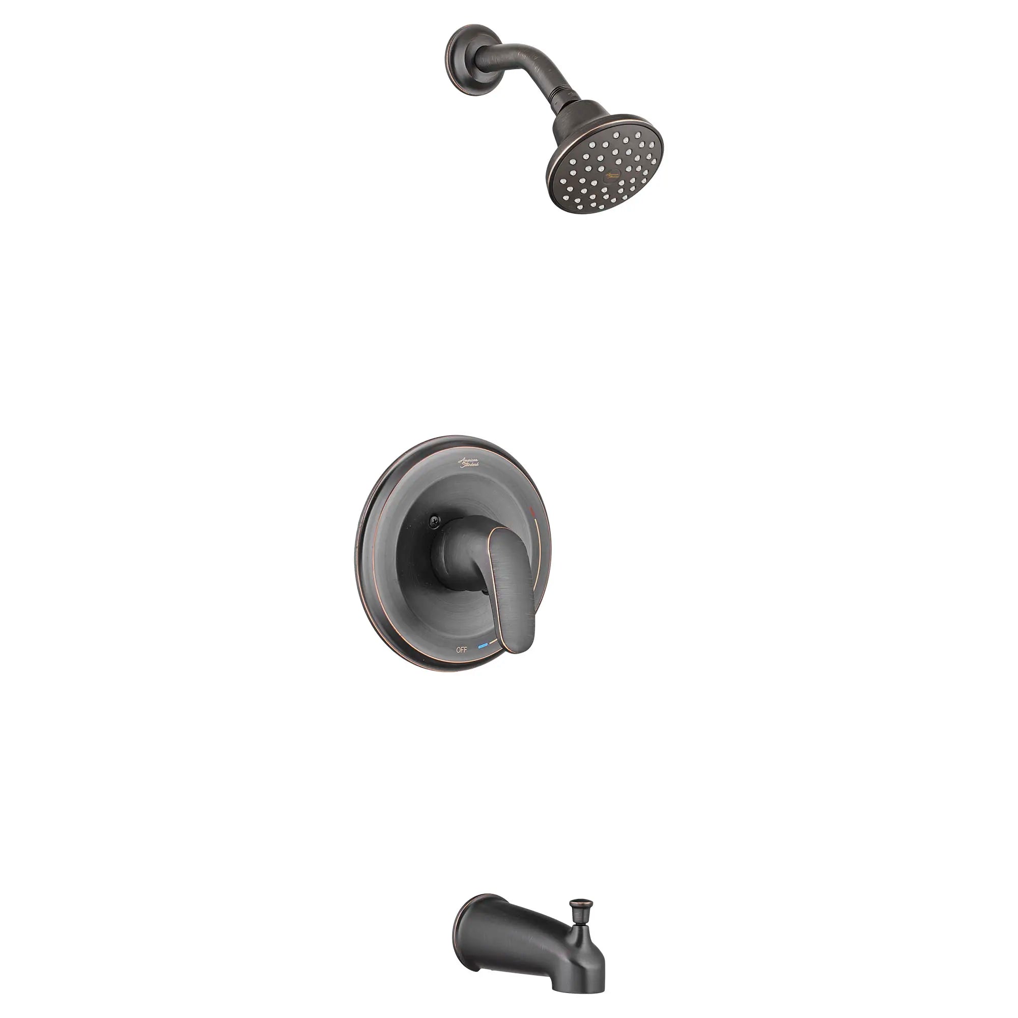 Colony® PRO 1.75 gpm/6.6 L/min Tub and Shower Trim Kit With Water-Saving Showerhead, Double Ceramic Pressure Balance Cartridge With Lever Handle // TUB & SHOWER / LEGACY BRONZE // 131807_TU075508278_0_CDNwebp.webp