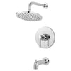 [TU105508.002] Studio® S 1.8 gpm/6.8 L/min Tub and Shower Trim Kit With Rain Showerhead, Double Ceramic Pressure Balance Cartridge With Lever Handle - Polished Chrome