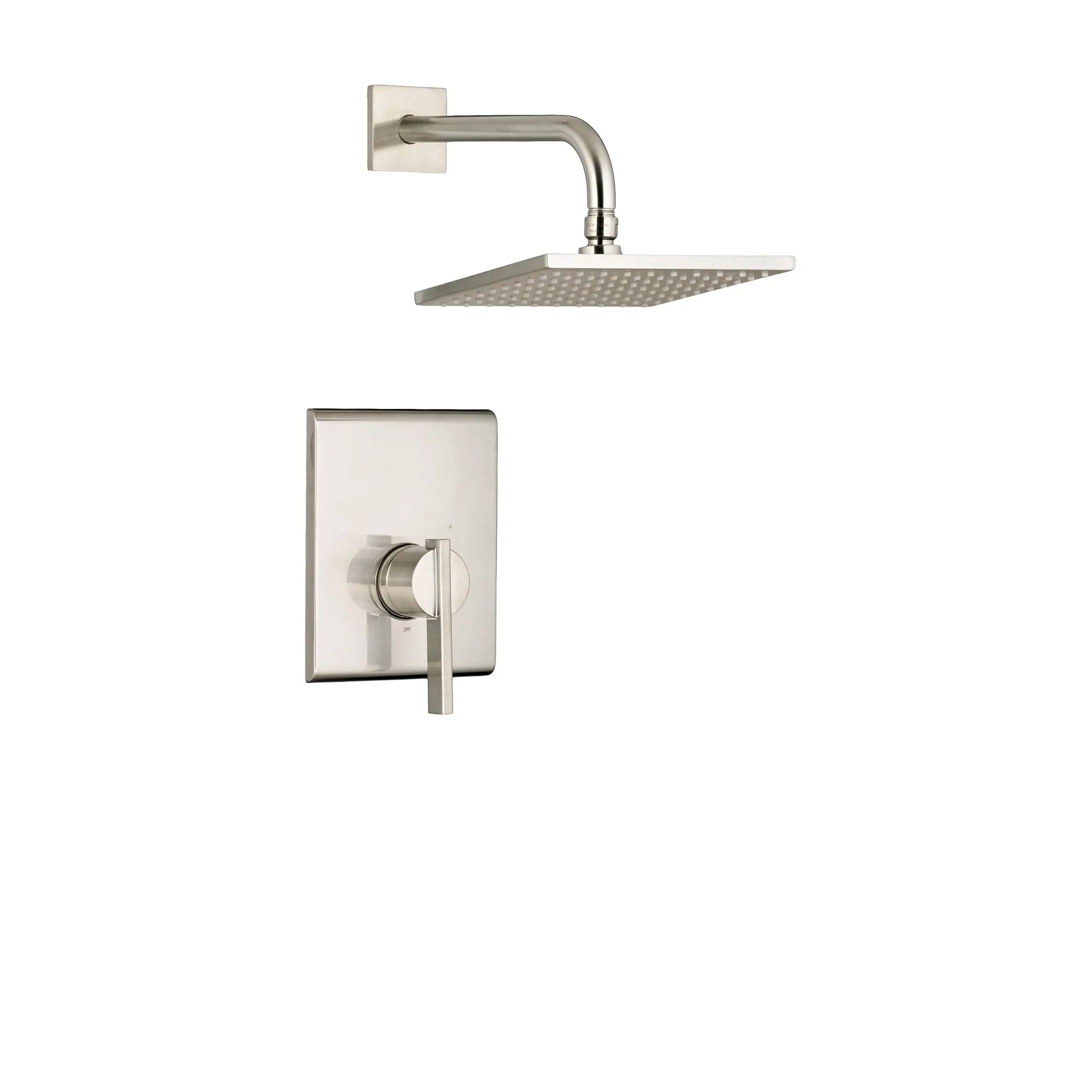 Times Square® 2.5 gpm/9.5 L/min Shower Trim Kit With Rain Showerhead, Double Ceramic Pressure Balance Cartridge With Lever Handle // BRUSHED NICKEL // 131999_TU184501295_1_0_CDNwebp.webp