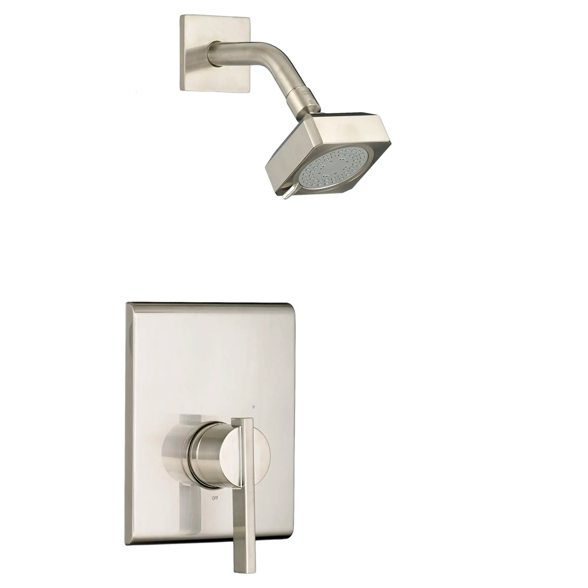 Times Square 2.0 GPM Shower Trim Kit with FloWise Showerhead and Lever Handle // BRUSHED NICKEL // 132015_TU184507295_1_0_CDNwebp.webp