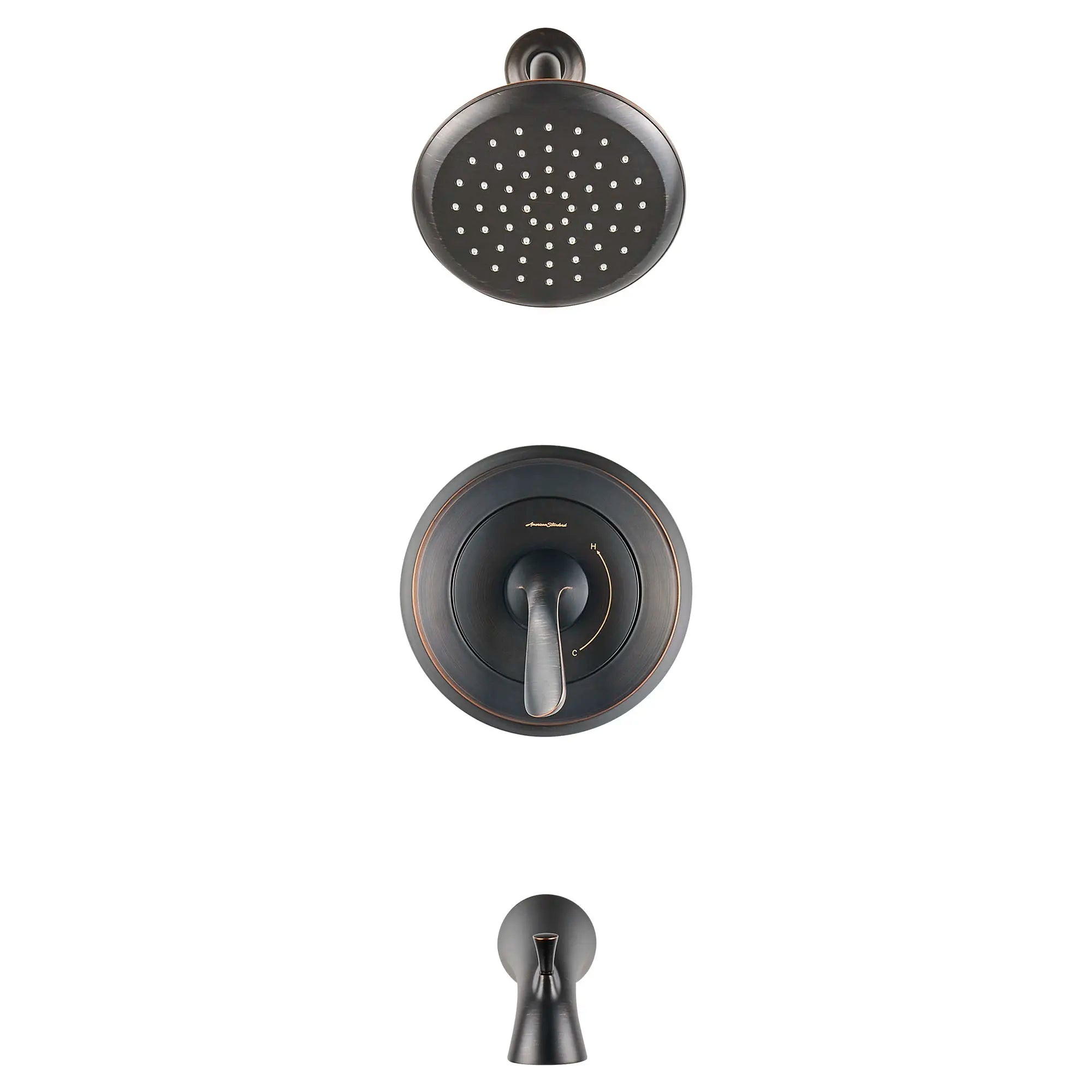 Fluent® 2.5 gpm/9.5 L/min Tub and Shower Trim Kit With Showerhead, Double Ceramic Pressure Balance Cartridge With Lever Handle // LEGACY BRONZE // 132057_TU186502278_0_CDNwebp.webp