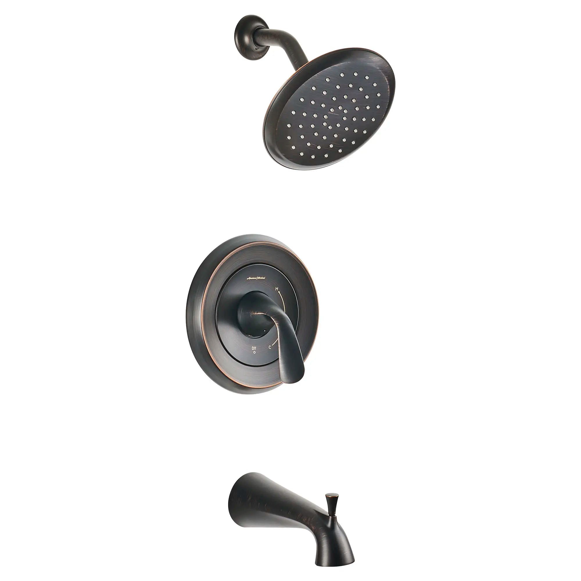 Fluent® 2.5 gpm/9.5 L/min Tub and Shower Trim Kit With Showerhead, Double Ceramic Pressure Balance Cartridge With Lever Handle // LEGACY BRONZE // 132059_TU186502278_1_0_CDNwebp.webp