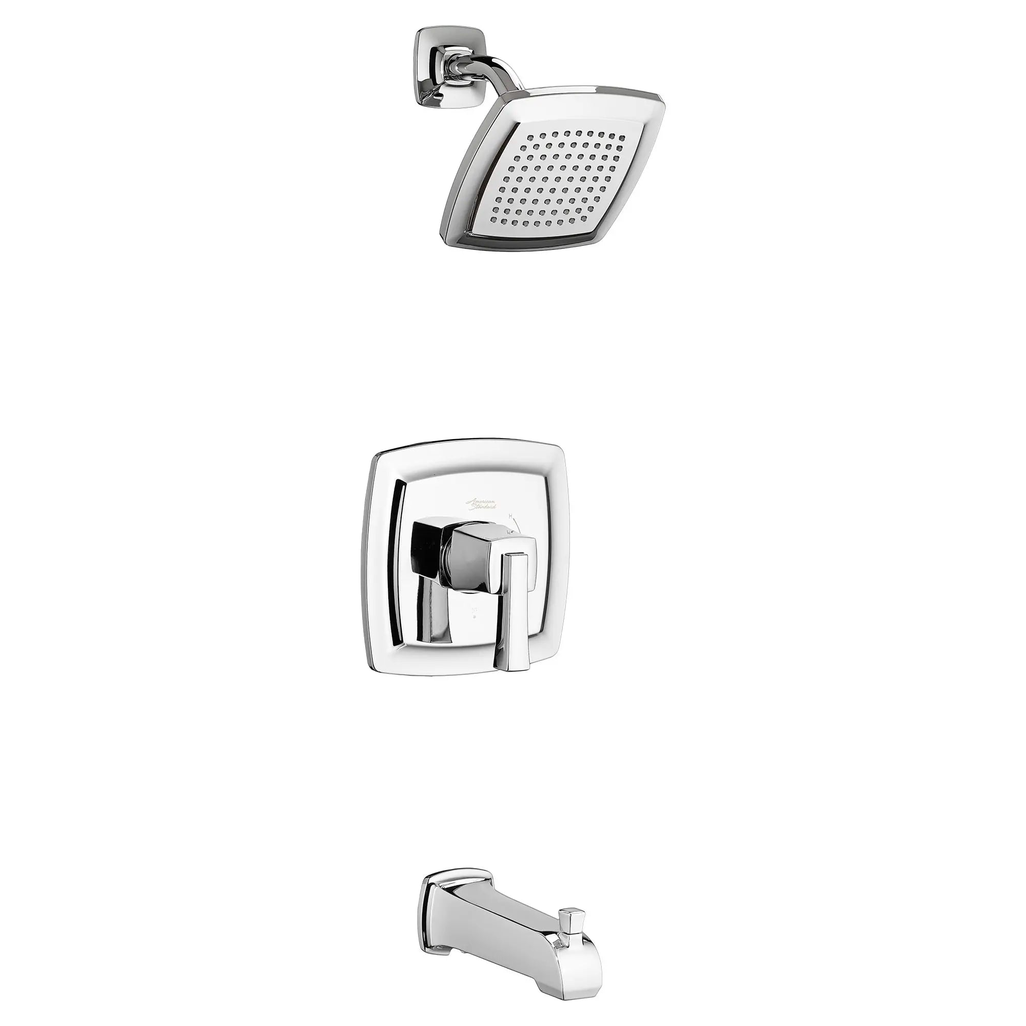 Townsend® 2.5 gpm/9.5L/min Tub and Shower Trim Kit With Rain Showerhead, Double Ceramic Pressure Balance Cartridge With Lever Handle // TUB & SHOWER / 2.5 GPM / POLISHED CHROME // 132117_TU353502002_0_CDNwebp.webp