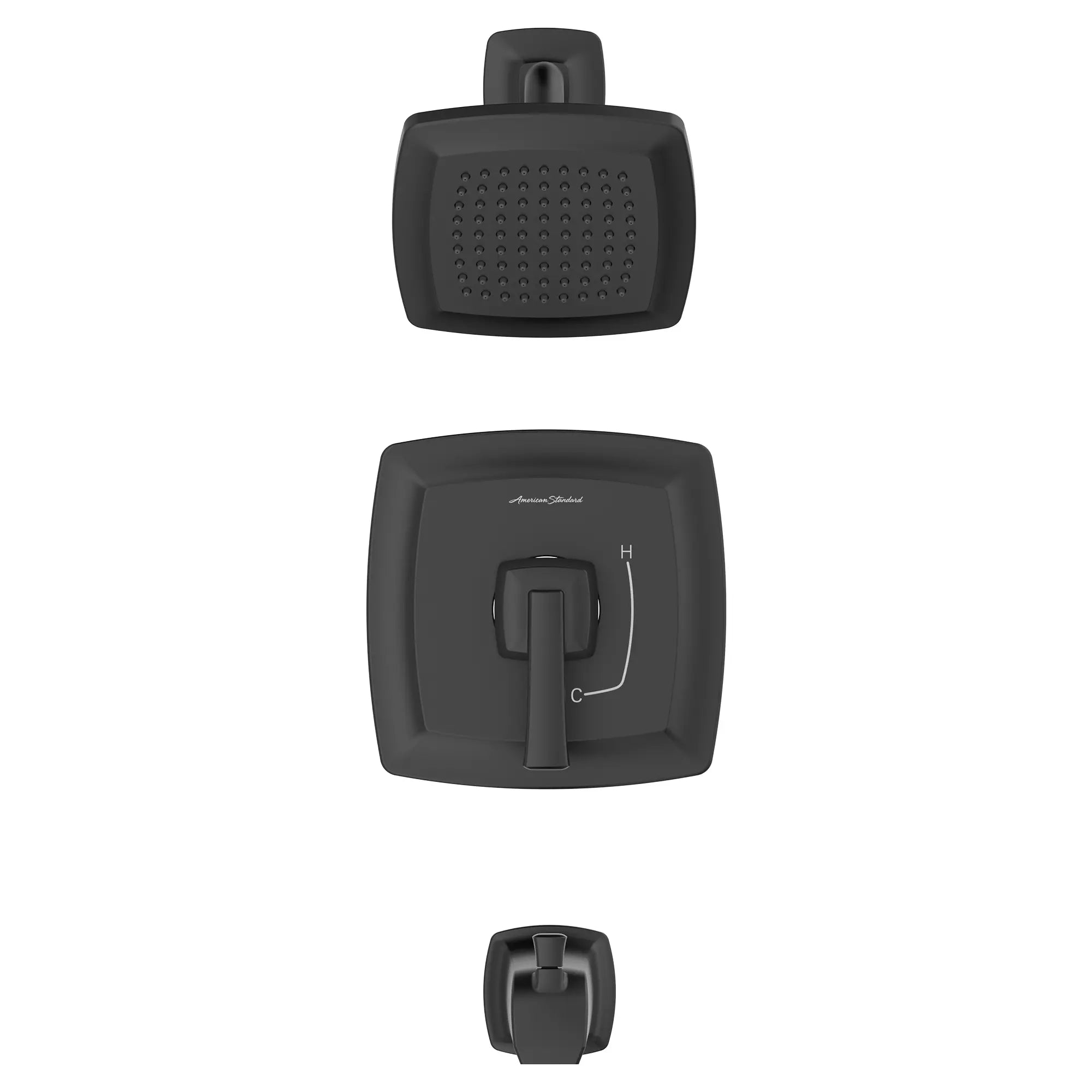 Townsend® 1.75gpm/6.6 L/min Tub and Shower Trim Kit With Water-Saving Showerhead, Double Ceramic Pressure Balance Cartridge With Lever Handle // TUB & SHOWER / 1.75 GPM / MATTE BLACK // 132154_TU353508.243_1_0_CDNwebp.webp