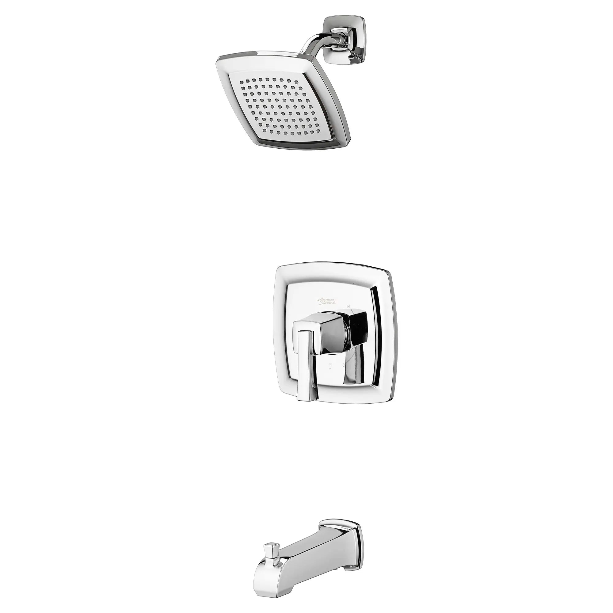 Townsend® 1.75gpm/6.6 L/min Tub and Shower Trim Kit With Water-Saving Showerhead, Double Ceramic Pressure Balance Cartridge With Lever Handle // TUB & SHOWER / 1.75 GPM / POLISHED CHROME // 132158_TU353508002_2_0_CDNwebp.webp