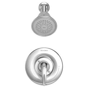 [TU385501.002] Reliant 3® 2.5 gpm/9.5 L/min Shower Trim Kit With Showerhead, Double Ceramic Pressure Balance Cartridge With Lever Handle - Polished Chrome