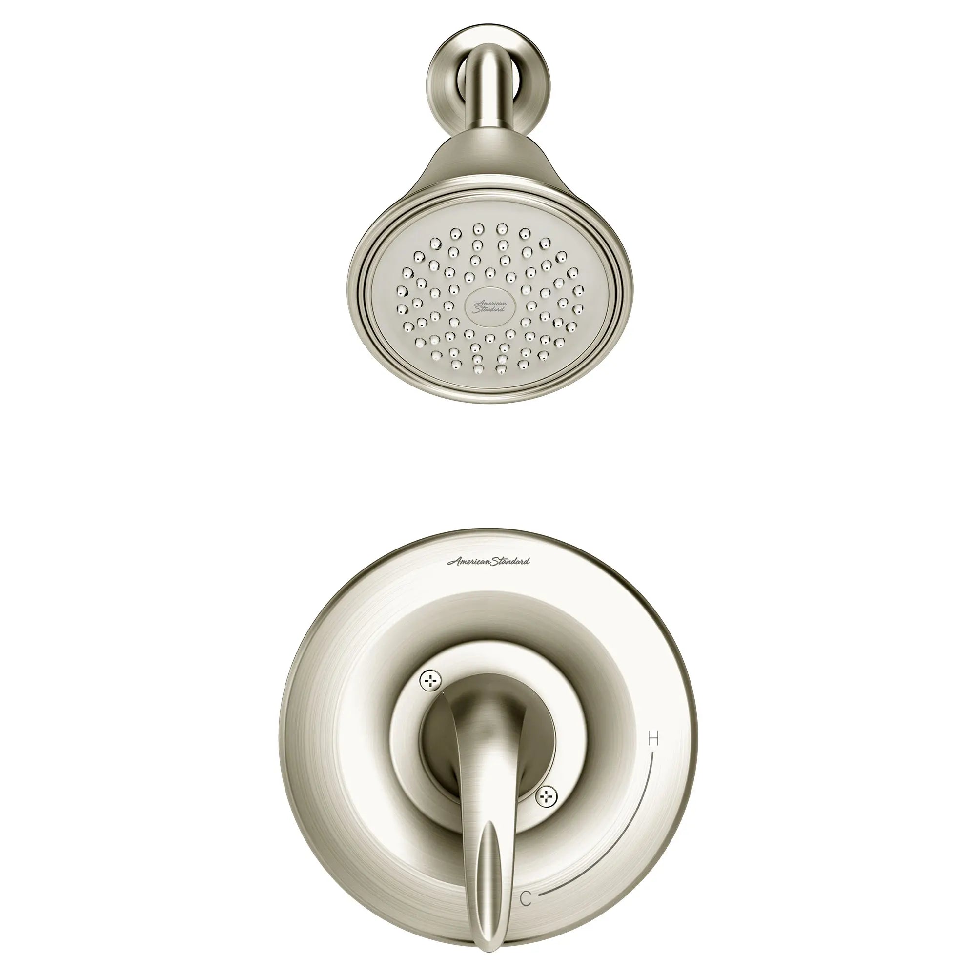 Reliant 3® 2.5 gpm/9.5 L/min Shower Trim Kit With Showerhead, Double Ceramic Pressure Balance Cartridge With Lever Handle // BRUSHED NICKEL // 132216_TU385501295_0_CDNwebp.webp