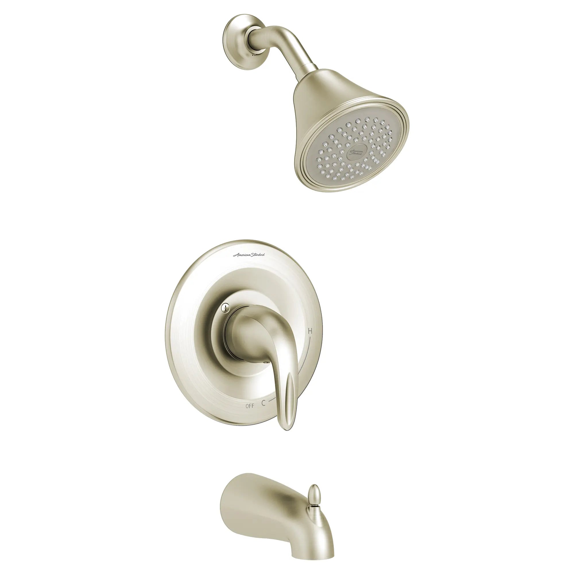 Reliant 3® 2.5 gpm/9.5 L/min Tub and Shower Trim Kit With Showerhead, Double Ceramic Pressure Balance Cartridge With Lever Handle // BRUSHED NICKEL // 132235_TU385502295_1_0_CDNwebp.webp