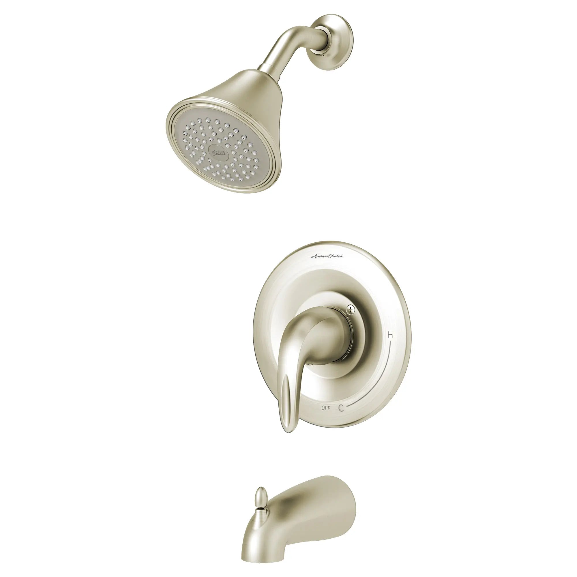 Reliant 3® 2.5 gpm/9.5 L/min Tub and Shower Trim Kit With Showerhead, Double Ceramic Pressure Balance Cartridge With Lever Handle // BRUSHED NICKEL // 132238_TU385502295_2_0_CDNwebp.webp