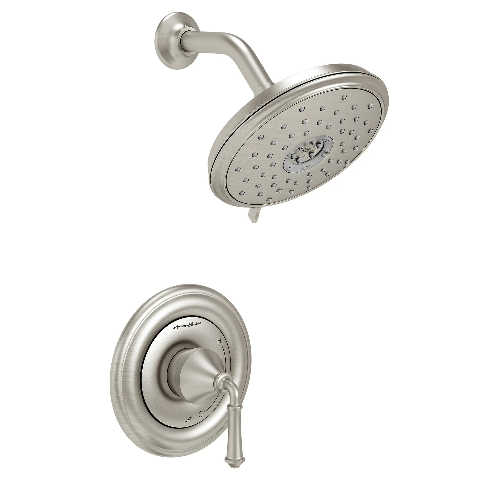 Portsmouth 2.0 GPM Shower Trim Kit with FloWise Showerhead and Lever Handle // BRUSHED NICKEL // 132350_TU420501295_1_0_CDNwebp.webp