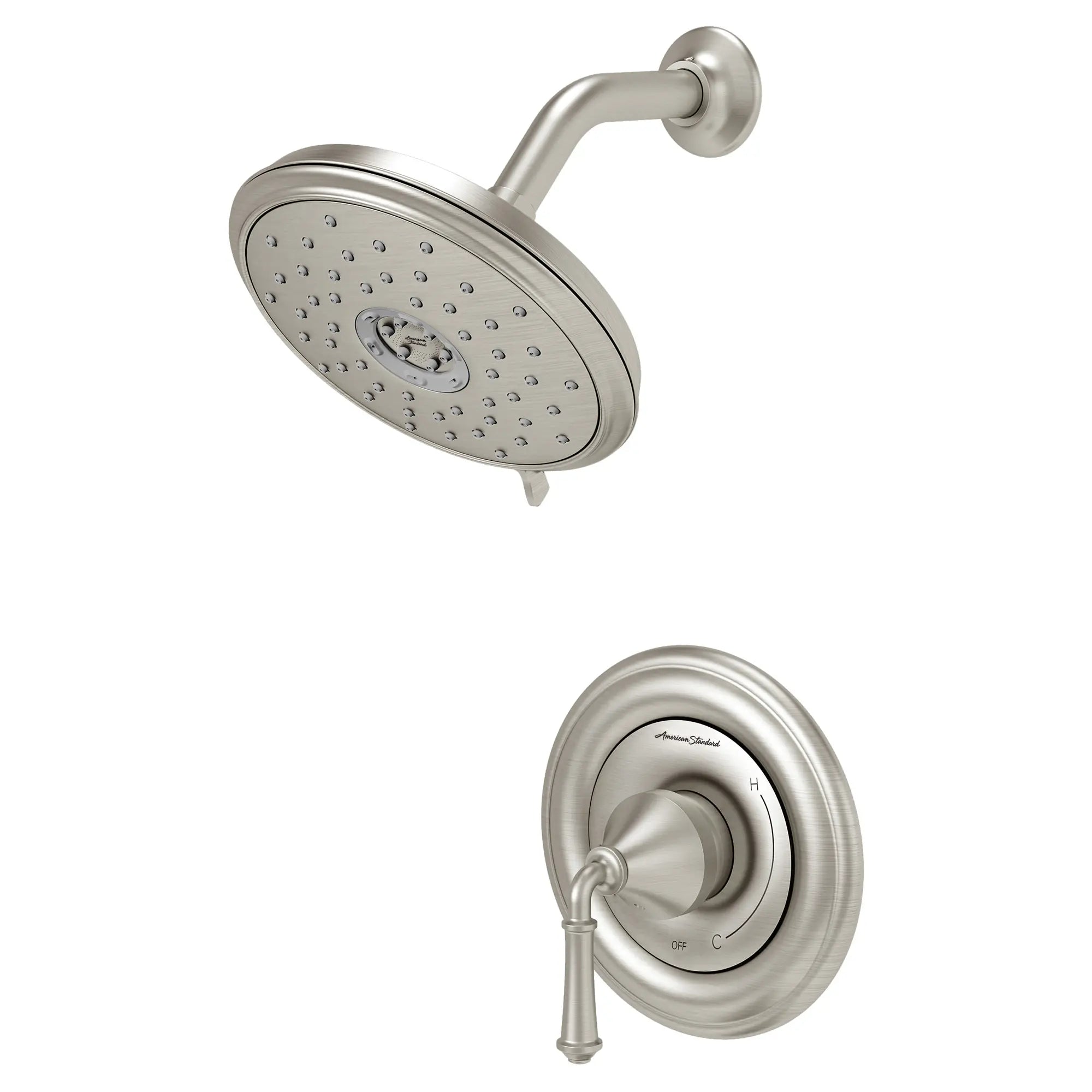 Portsmouth 2.0 GPM Shower Trim Kit with FloWise Showerhead and Lever Handle // BRUSHED NICKEL // 132351_TU420501295_2_0_CDNwebp.webp