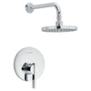 [TU431501.002] Boulevard Shower Trim Kit 2.5 gpm/9.5 L/min with Rain Showerhead, Double Ceramic Pressure Balance Cartridge and Lever Handle - Polished Chrome