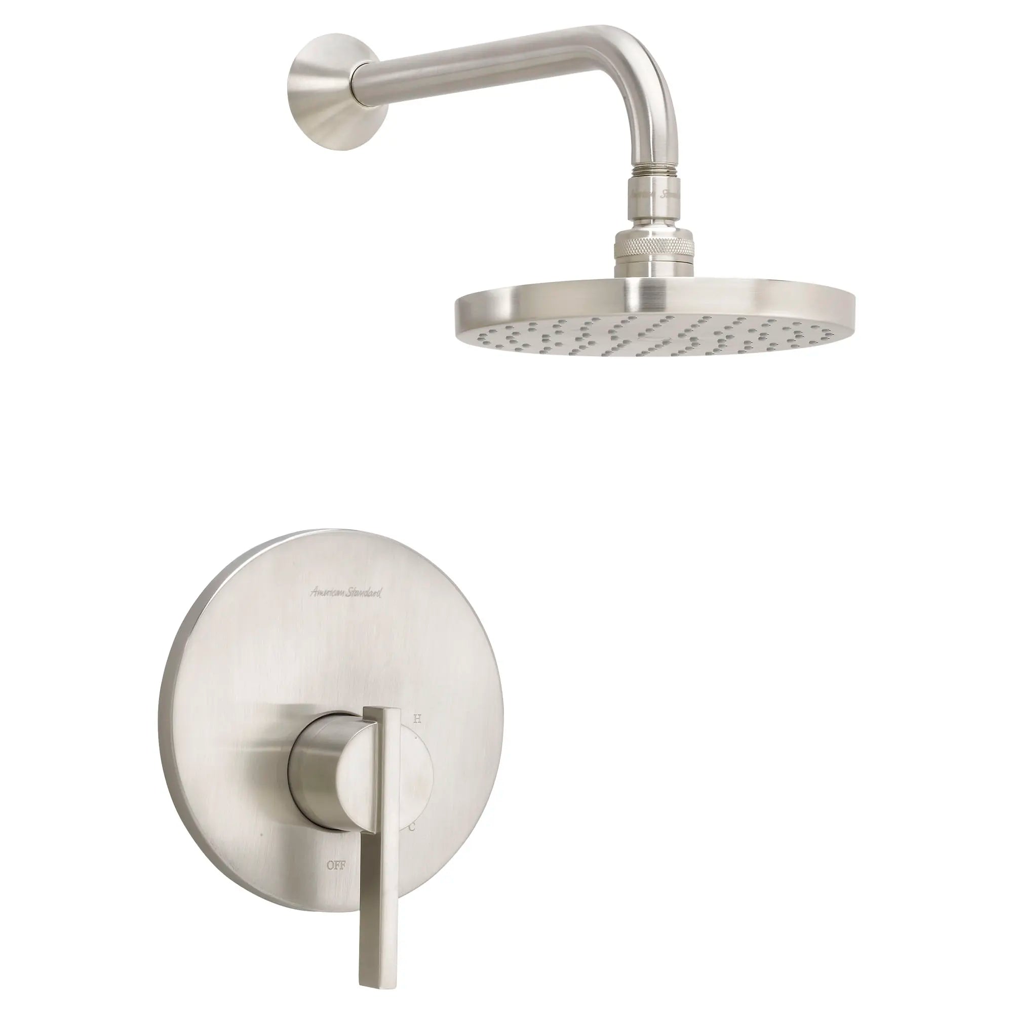Boulevard Shower Trim Kit 2.5 gpm/9.5 L/min with Rain Showerhead, Double Ceramic Pressure Balance Cartridge and Lever Handle // BRUSHED NICKEL // 132425_TU431501295_0_CDNwebp.webp