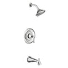 [TU722508.002] Estate 1.8 gpm/6.8 L/min Tub and Shower Trim Kit With Water-Saving 3-Function Showerhead, Double Ceramic Pressure Balance Cartridge With Lever Handle - Polished Chrome