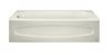[0319LH.020] Cadet 5x30 Inch Integral Apron Bathtub Above Floor Rough with Left-hand Outlet - White