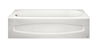 [0319202.020] Sonoma 5x30 Inch Integral Apron Bathtub Above Floor Rough With Left-Hand Outlet - White