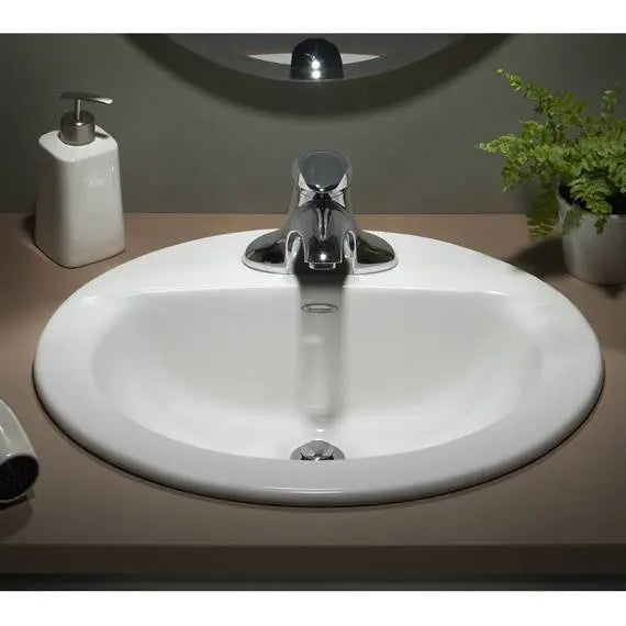 Colony Drop-In Sink with 4-Inch Centreset // WHITE // 134985_Image_0346403.020_COLONY_Countertop_0_CDNwebp.webp
