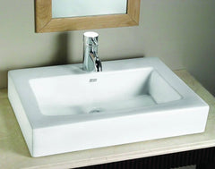 [0504000.020] Boxe Above Counter Sink Less Holes - White