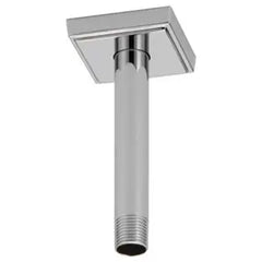 [1660187.002] 6" Ceiling Mount Fixed Showerhead Arm with Square Escutcheon - Polished Chrome