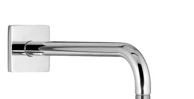 18" Wall-Mount Right Angle Fixed Showerhead Arm with Square Escutcheon // POLISHED CHROME // 135003_Image_1660187_002_18inch_square_shower_arm_0_CDNwebp.webp