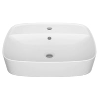 [1837000.020] Parksville Above Counter Sink With Centre Hole Only - White