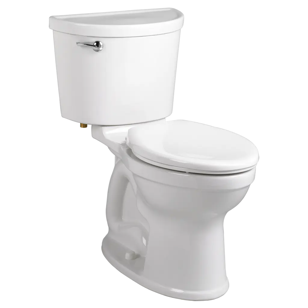 [211AA154.020] Champion Pro Two-Piece 1.28 gpf/4.8 Lpf Chair Height Elongated Toilet Less Seat with Lined Tank - White