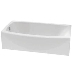 [2530202.020] Boulevard 5 x 30 inch Integral Apron Bathtub Above Floor Rough with Left-hand Outlet - White