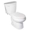 [3469528.020] Mainstream Two-Piece 1.28 gpf/4.8 Lpf Standard Height Elongated Complete Toilet With Seat and Lined Tank - White