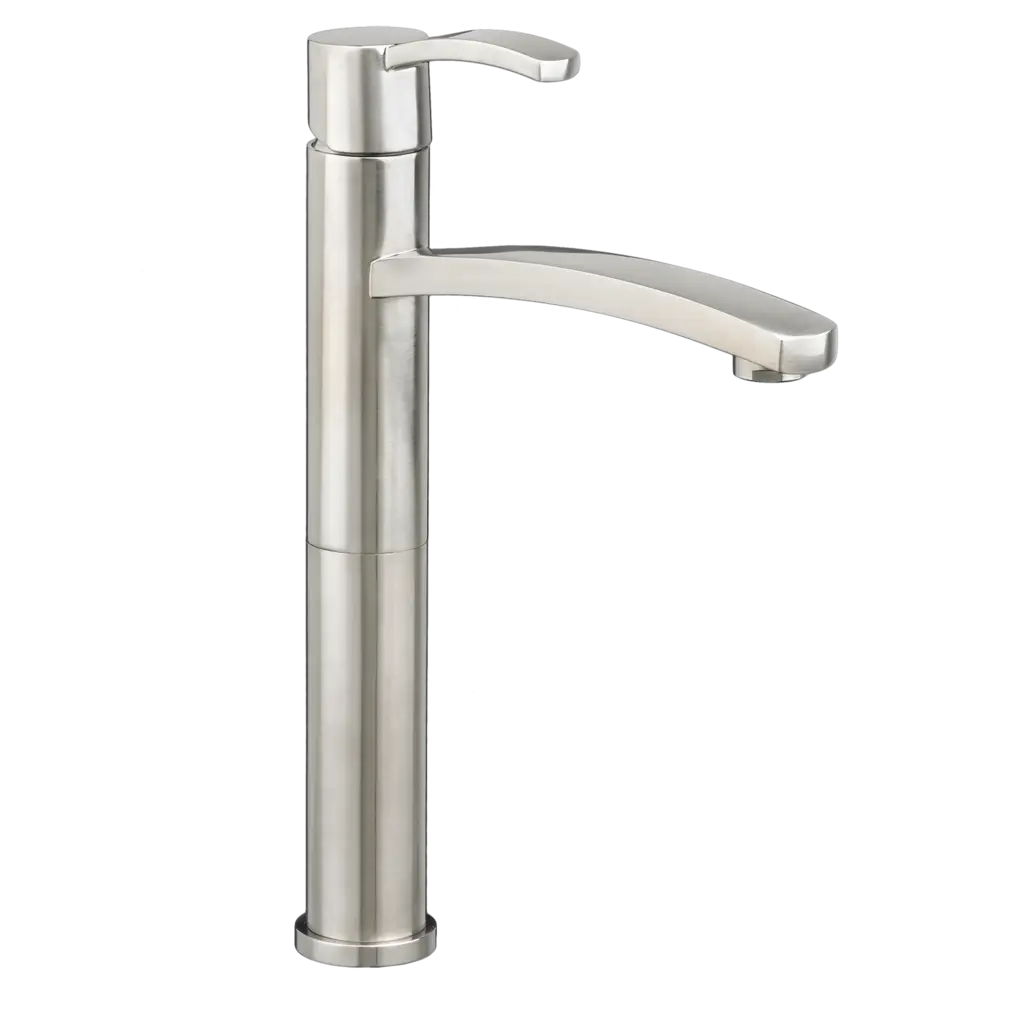 Boulevard Single-Hole Single-Handle Vessel Faucet 1.2 gpm/4.5 L/min with Grid Drain // BRUSHED NICKEL // 135121_Image_7431152.295_BOULEVARD_Vessel_0_CDNwebp.webp