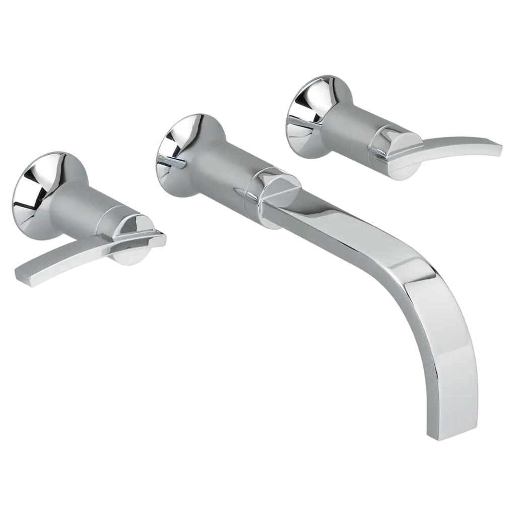Boulevard 2-Handle Wall Mount Bathroom Faucet 1.2 gpm/4.5 L/min with Lever Handles // POLISHED CHROME // 135124_Image_7431451.002_BOULEVARD_Widespread_0_CDNwebp.webp