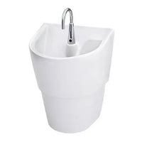 [9118DC.020] ICU Sink System with DC Powered Hands-Free Faucet - White