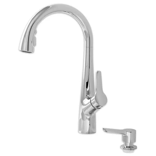 Kerris Single-Handle Pull-Down Triple Spray Kitchen Faucet 1.8 GPM with Pause Feature // POLISHED CHROME // 135150_Image_9129301.002_KERRIS_Pulldown_0_CDNwebp.webp