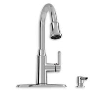 [9391321CA.002] Danao Single-Handle Pull-Down Triple Spray Kitchen Faucet with Soap Dispenser 1.8 gpm/6.8L/min - Polished Chrome