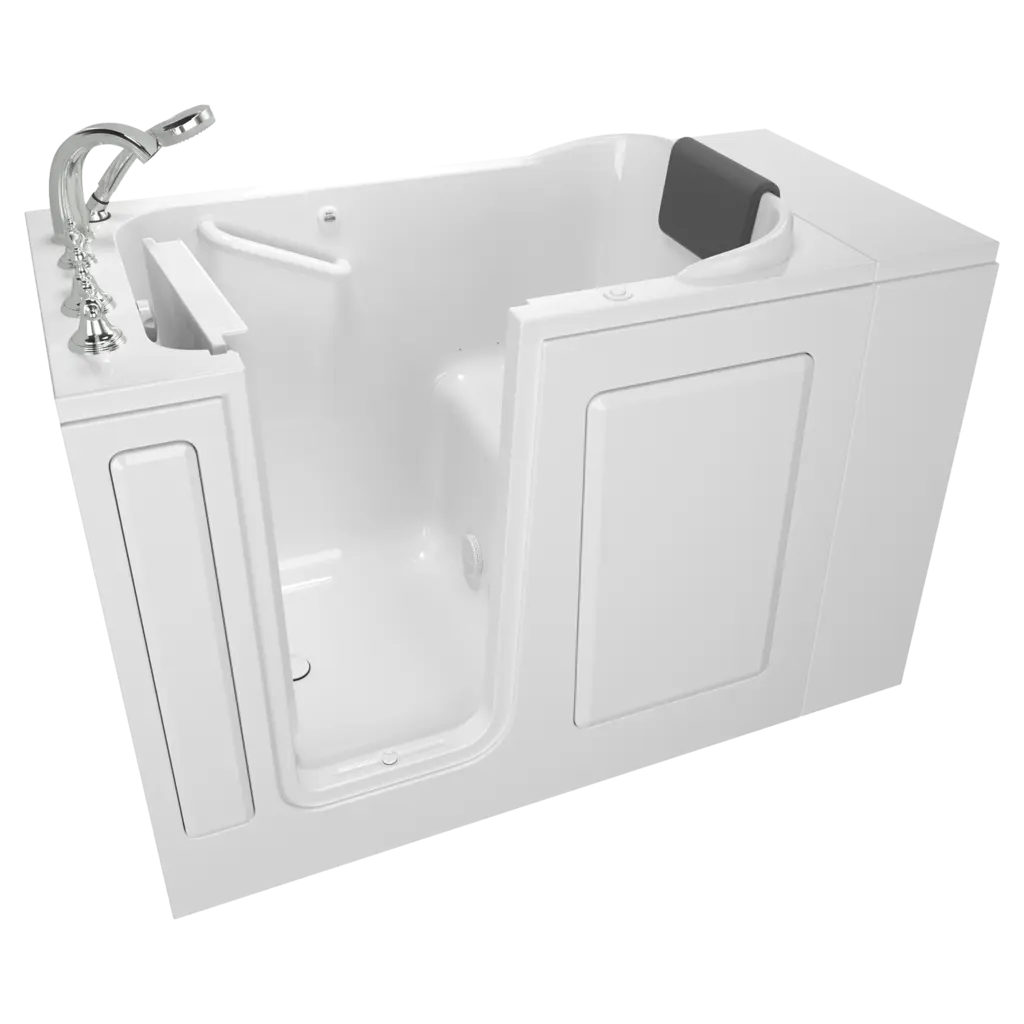 Gelcoat Premium Series 28 x 48-Inch Walk-in Tub With Air Spa System - Left-Hand Drain With Faucet // WHITE // 135158_Image_C2848.109.ALW_GELCOAT_WIT_Walk-in_0_CDNwebp.webp