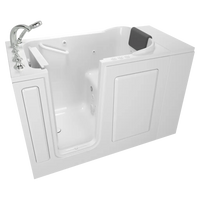 [C2848.109.CLW] Gelcoat Premium Series 28 x 48-Inch Walk-in Tub With Combination Air Spa and Whirlpool Systems - Left-Hand Drain With Faucet - Linen